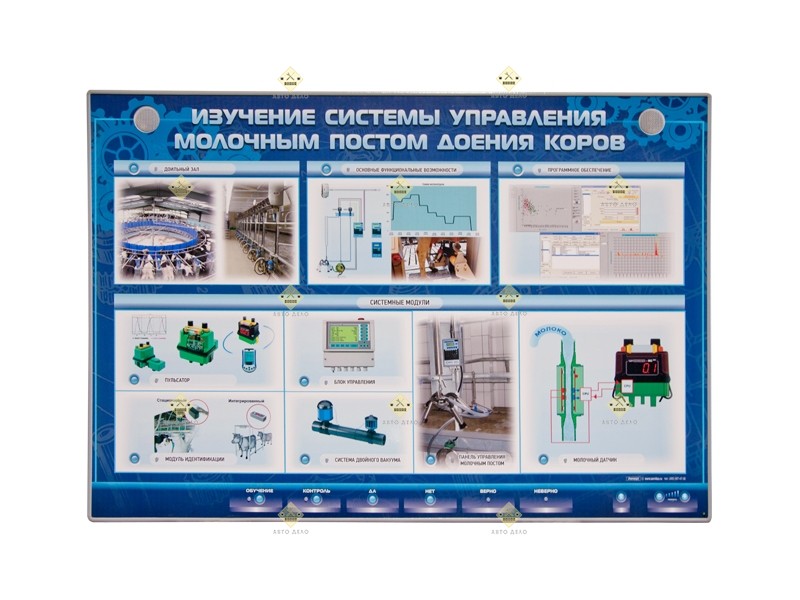 Изучение системы управления молочным постом доения коров