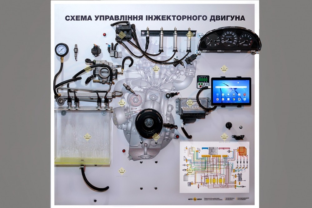 Схема управления инжекторного двигателя СУИД-СК