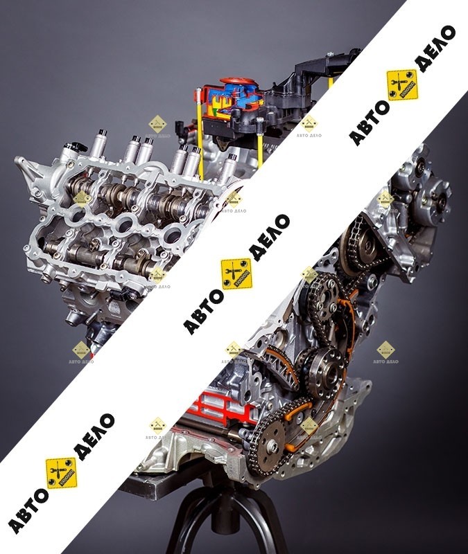 Stand of the engine of the car AUDI A6 V6 CHVA